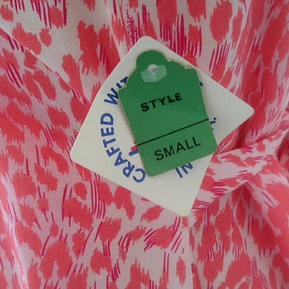 Vintage Connie Choi Print Dress sz S - Picture 6 of 7